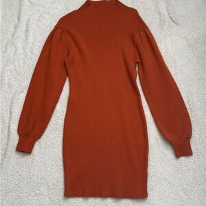 Orange Knit/Sweater Dress